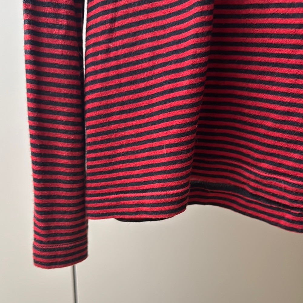 The Kooples KW14 Red and Black Striped Top - Picture 6 of 8